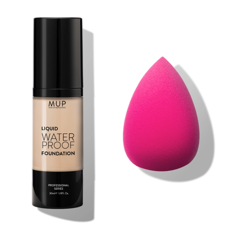 Liquid Waterproof Foundation+ Sponge Blender MUP