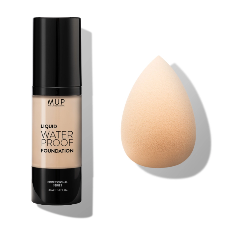 Liquid Waterproof Foundation+ Sponge Blender MUP